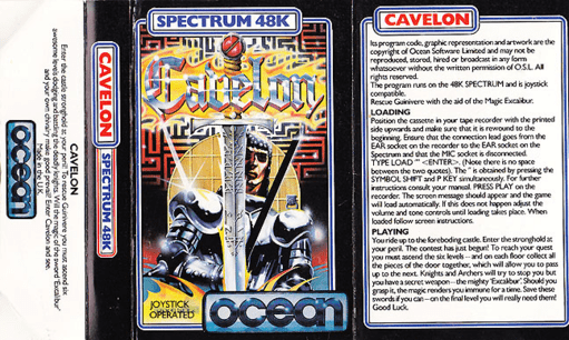 Cavelon box art for ZX Spectrum